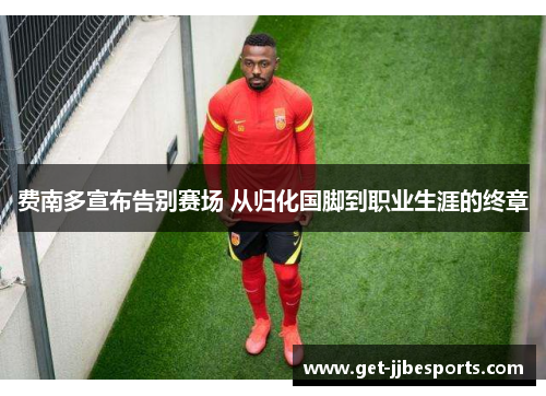 费南多宣布告别赛场 从归化国脚到职业生涯的终章 费南多宣布告别赛场 从归化国脚到职业生涯的终章